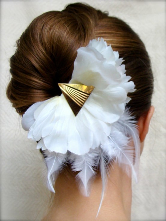 Elegant wedding updo idea