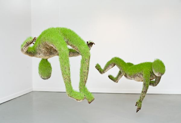 Mathilde Roussel Lives of Grass wheatgrass sculpture
