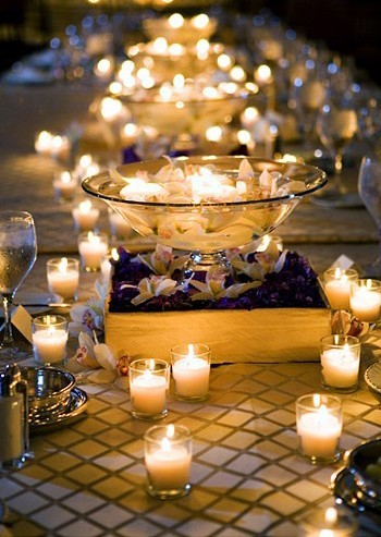 Compact dream wedding tablescape idea