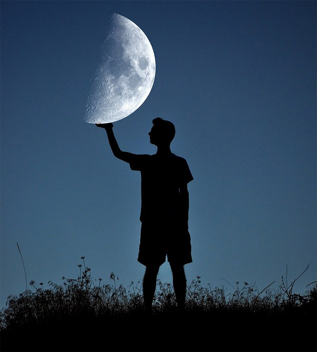 Moon basketball illusion Adrian Limani