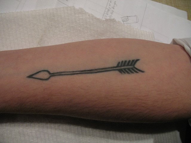 Arrow tattoo design gallery piece