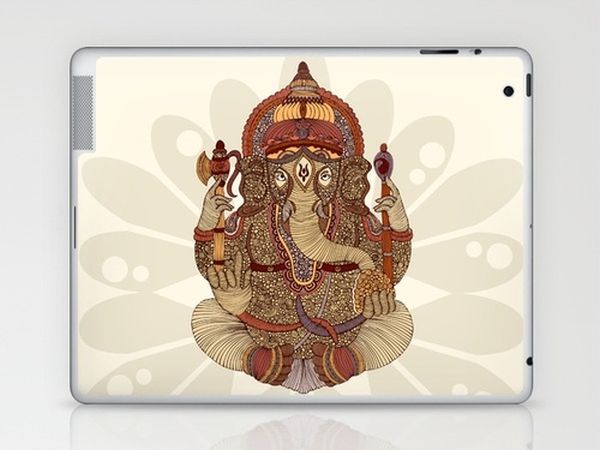 Colorful artistic laptop skin