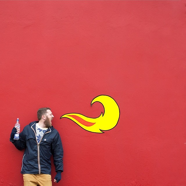 Graphic comic composition by Andrew Zonzini
