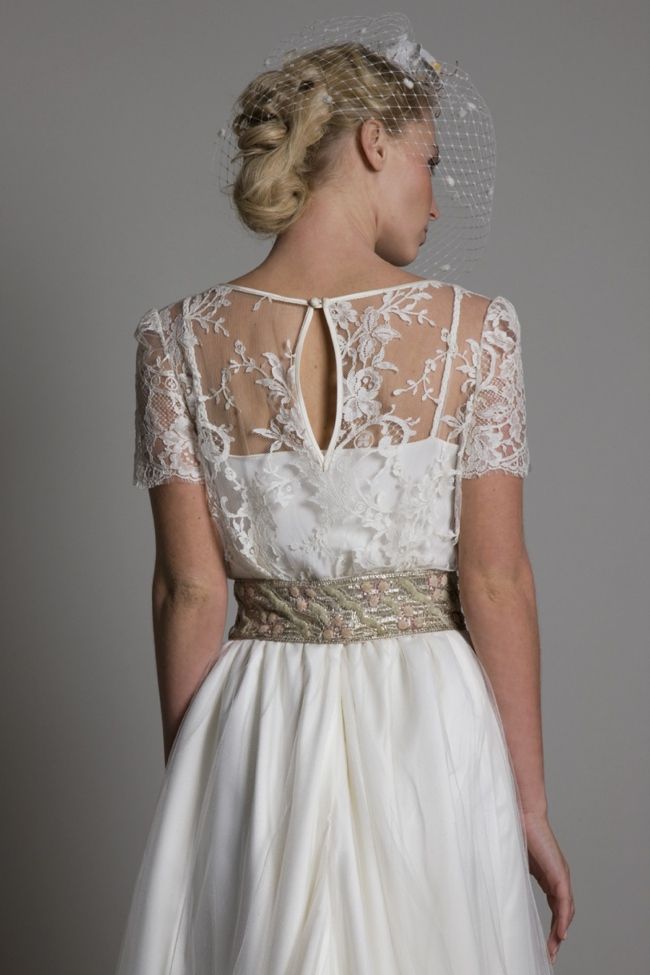 Vintage lace wedding dress