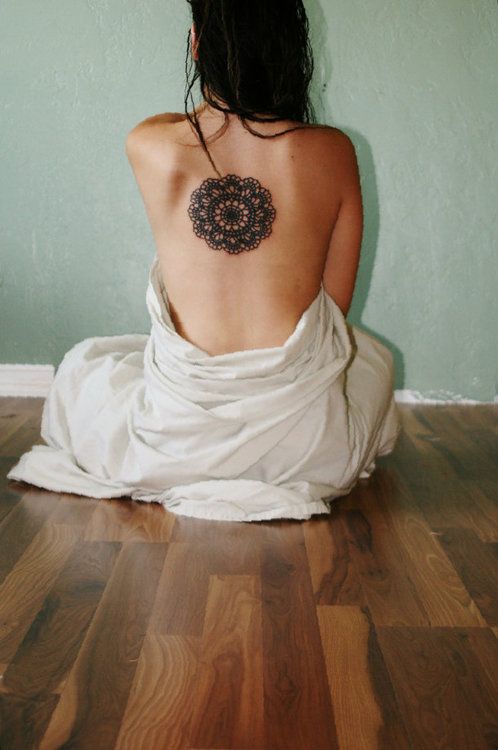 Thigh mandala tattoo