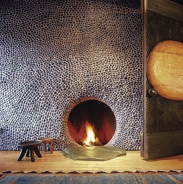 Sleek fireplace design idea