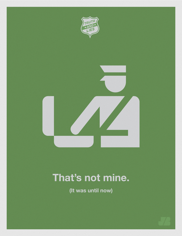 Truth and Lies poster by Justin Barber