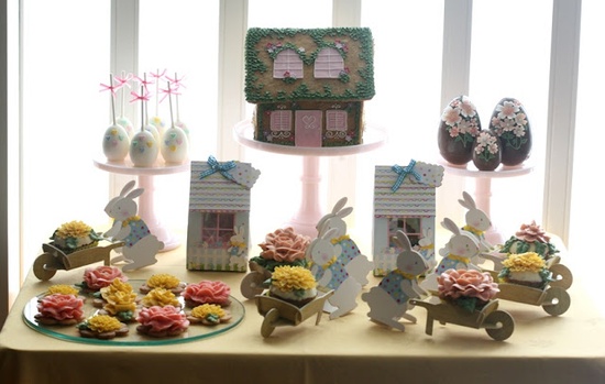 Creative Easter napkin styling