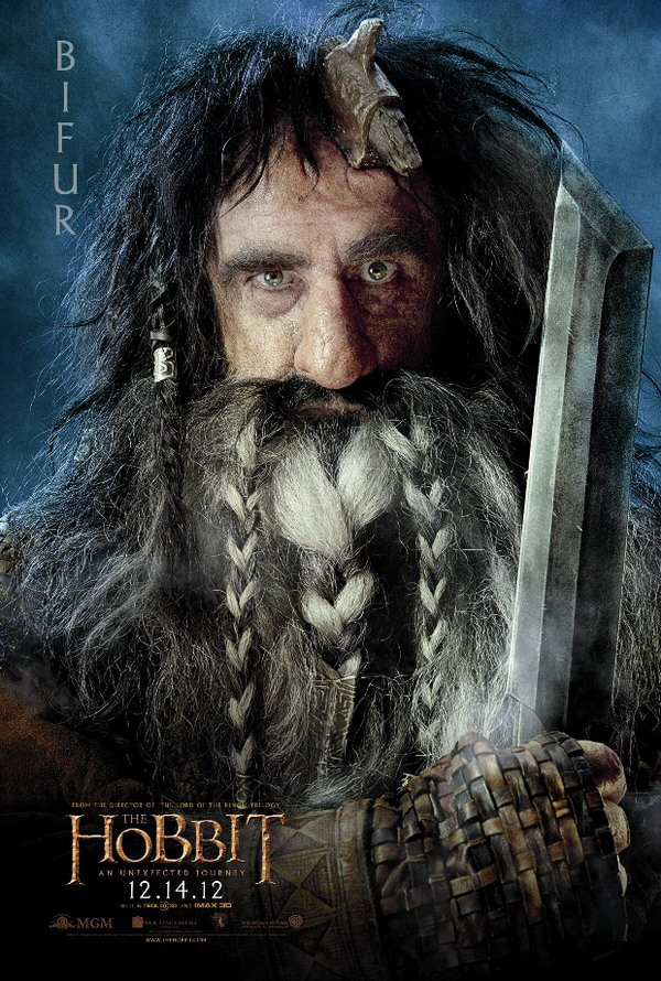 Bifur character poster from The Hobbit: An Unexpected Journey