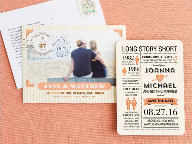Minimal save-the-date layout