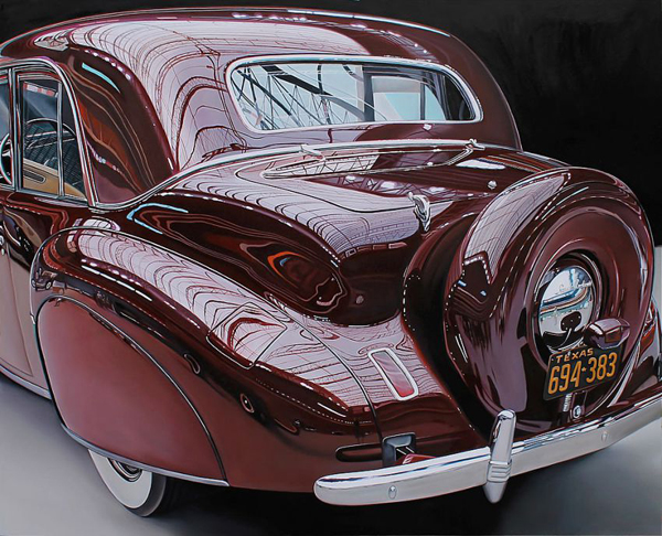 Photo-realistic car painting by Cheryl Kelley