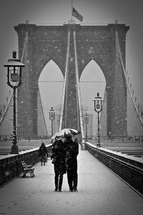 Snowy scenery frame