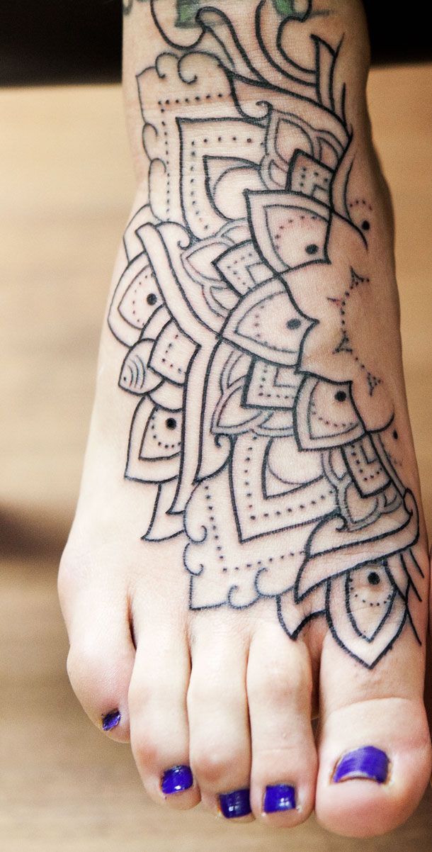 Lotus mandala tattoo