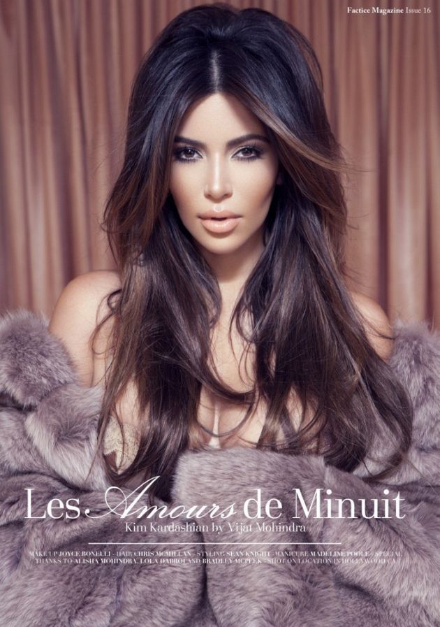 Kim Kardashian vintage lingerie for Factice France