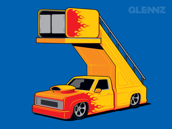 Pop-culture T-shirt graphic by Glenn Jones
