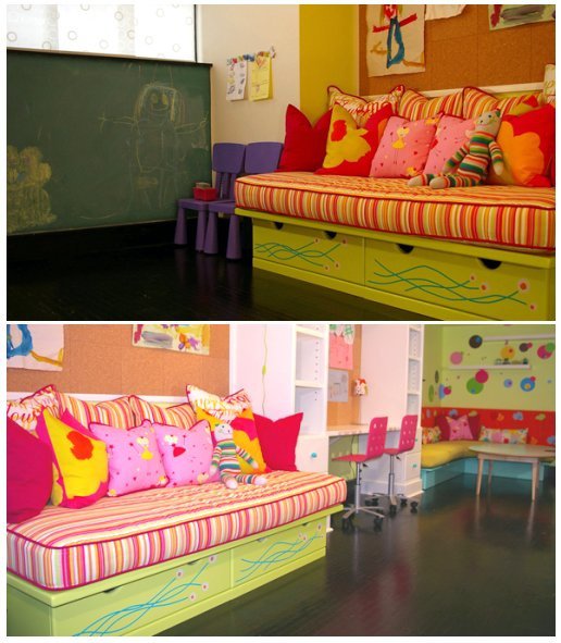 Kids activity basement room