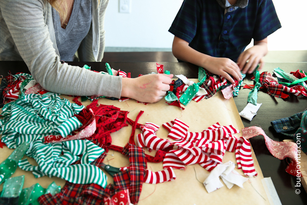 vintage christmas garland