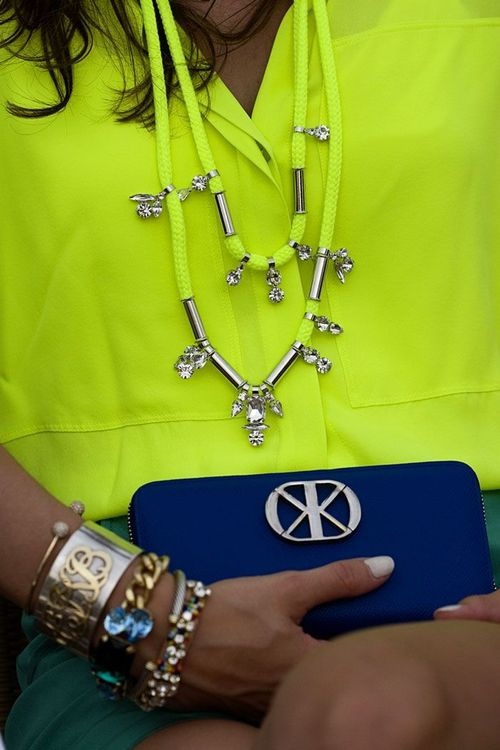 Electric colour street fashion