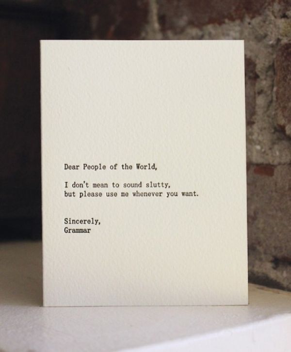 Letterpress Dear Blank Please Blank card