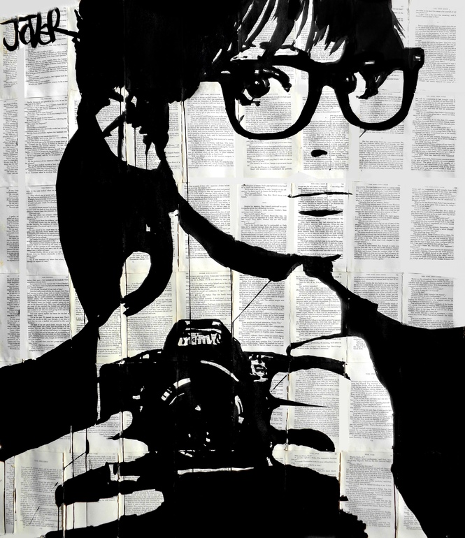 Loui Jover illustration on book paper