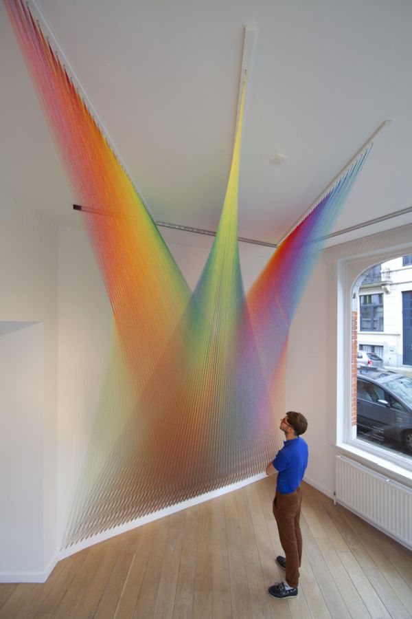 Gabriel Dawe Plexus rainbow of thread