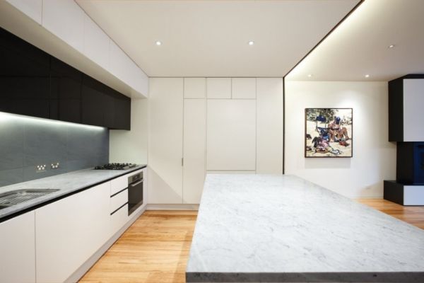 Bedroom and upper interior with filtered light