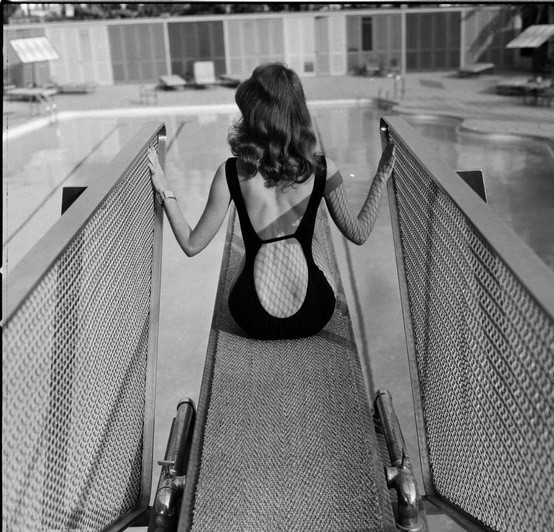 Backless dress detail showing strap and spine line