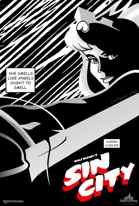 Disney heroine in Frank Miller inspired Sin City lighting