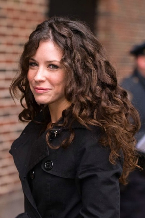 Voluminous curly hair