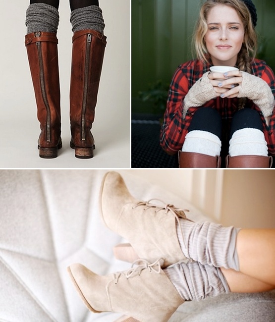 Boots leggings and scarf outfit