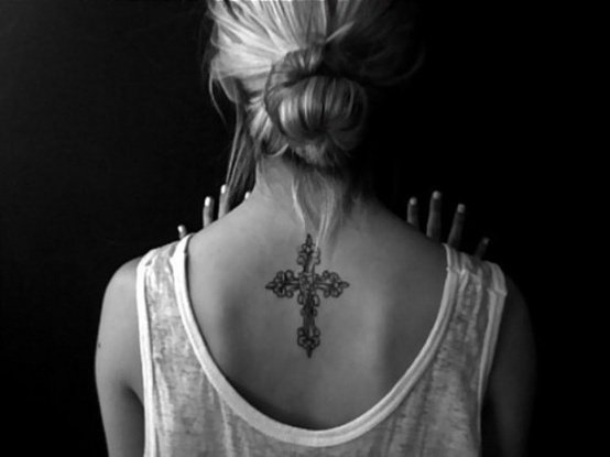 Cross tattoo design example 5