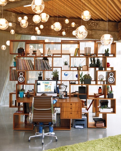 Practical home office arrangement