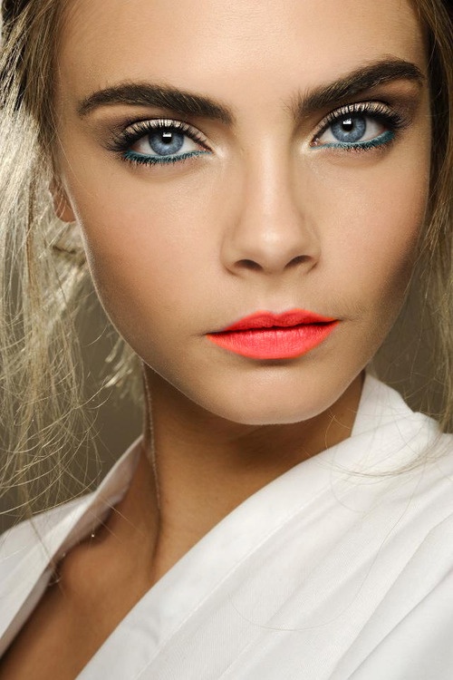 Fresh summer eye makeup example