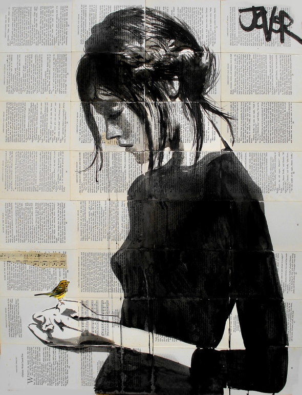 Loui Jover figurative ink drawing