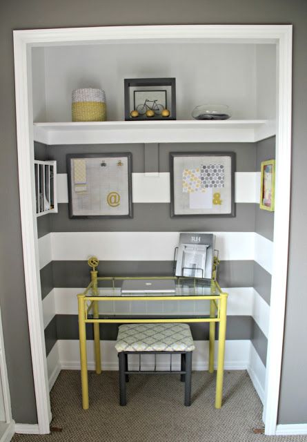 Finished closet office on a limited budget