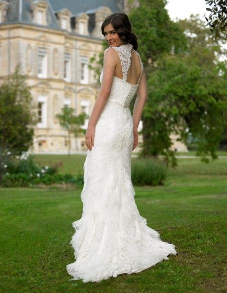 Vintage wedding dress finale look