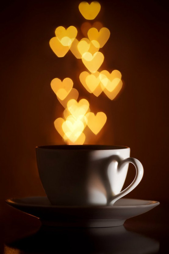 Tall composition with bokeh lights