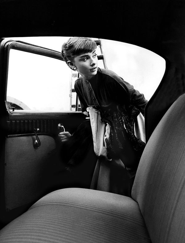 Audrey Hepburn style portrait