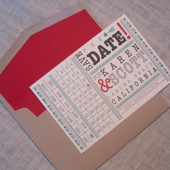 Square format save-the-date