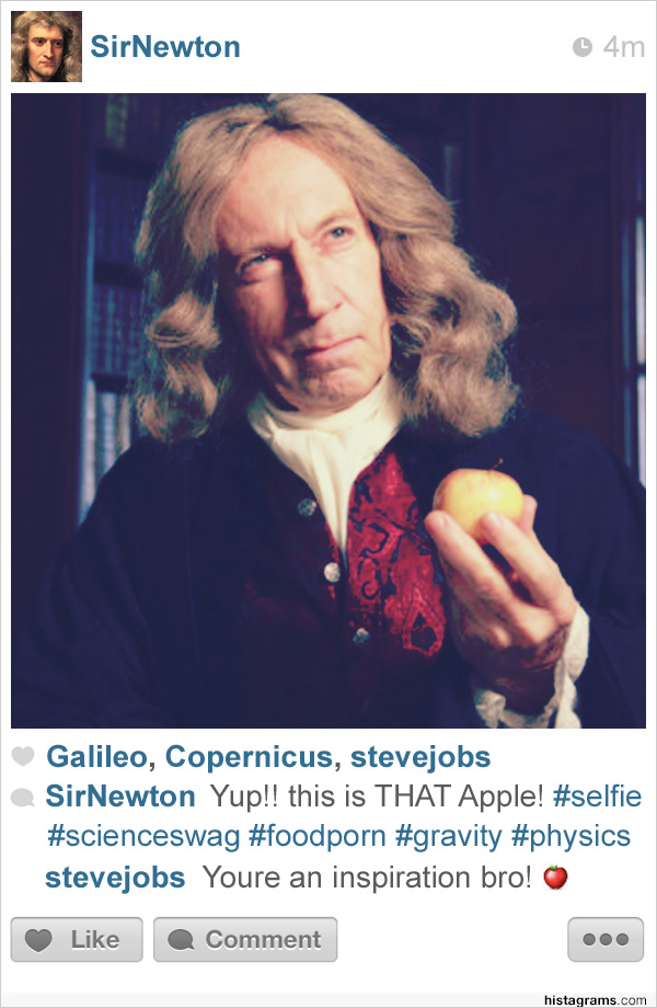 Histagram historical figure Instagram mockup
