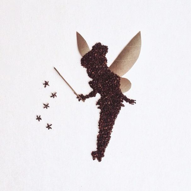 Liv Buranday coffee grounds art scene