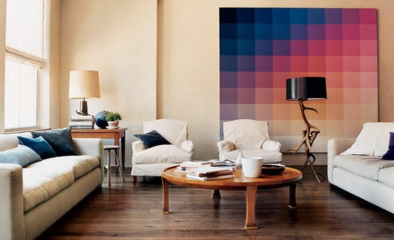Ombre furniture or decor piece
