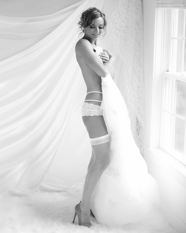 Soft boudoir portrait
