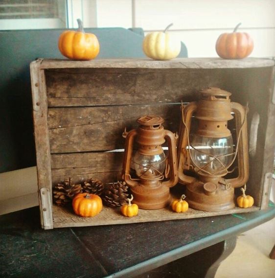 Deep autumn lantern colors