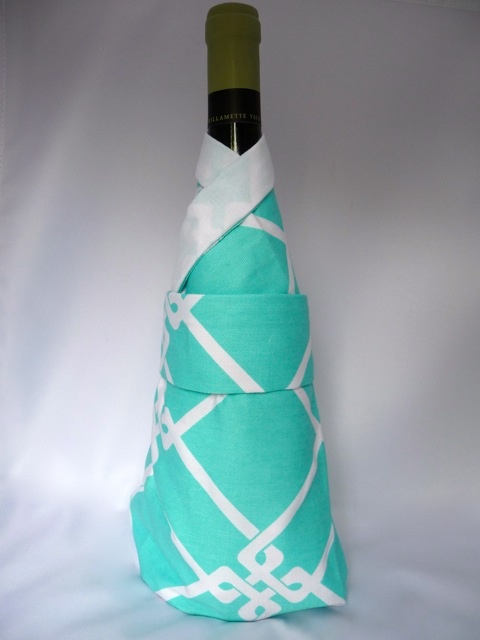 Monogram wine bottle