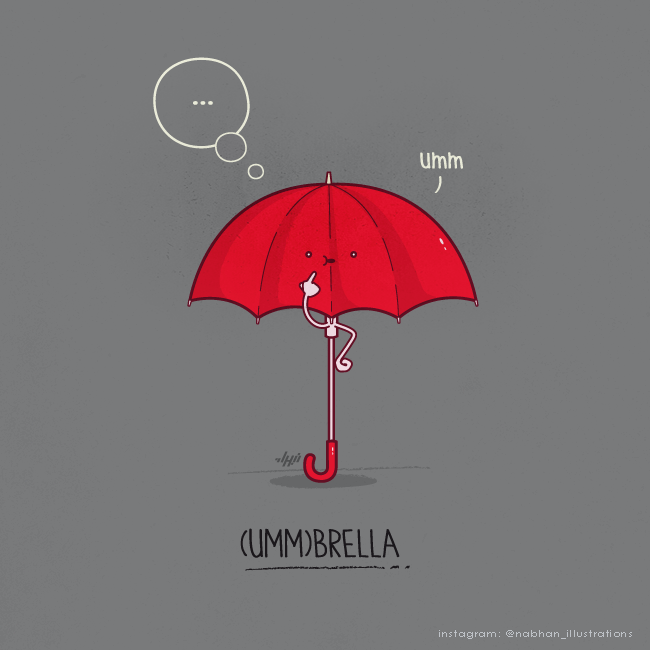 Umbrella ummbrella thinking pun