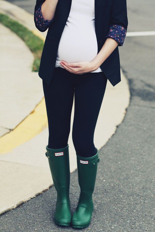 Complete winter maternity street look