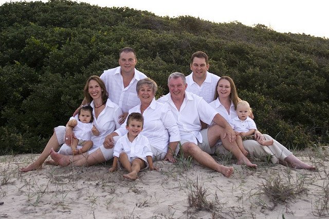 Family portrait in even light