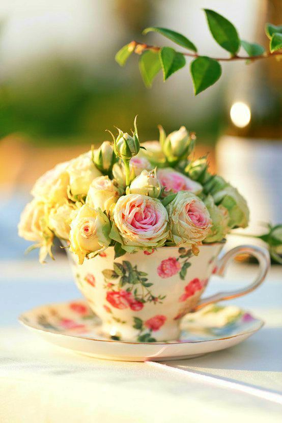 vintage-tea-cups13 Tall vintage tea cup portrait