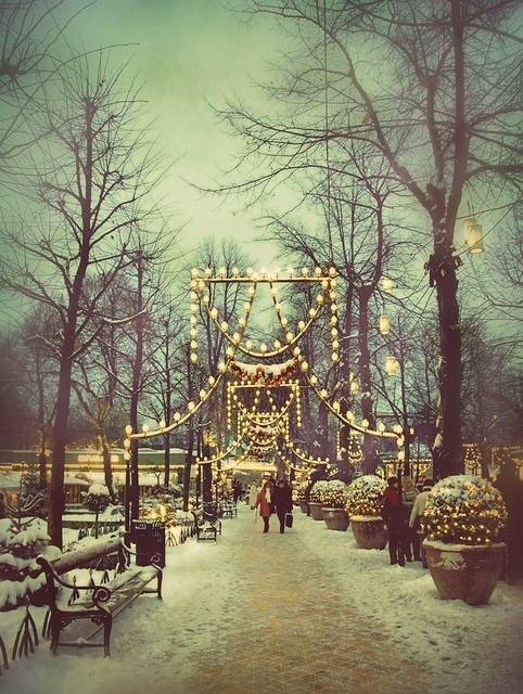 Tivoli Gardens in Copenhagen, Denmark.